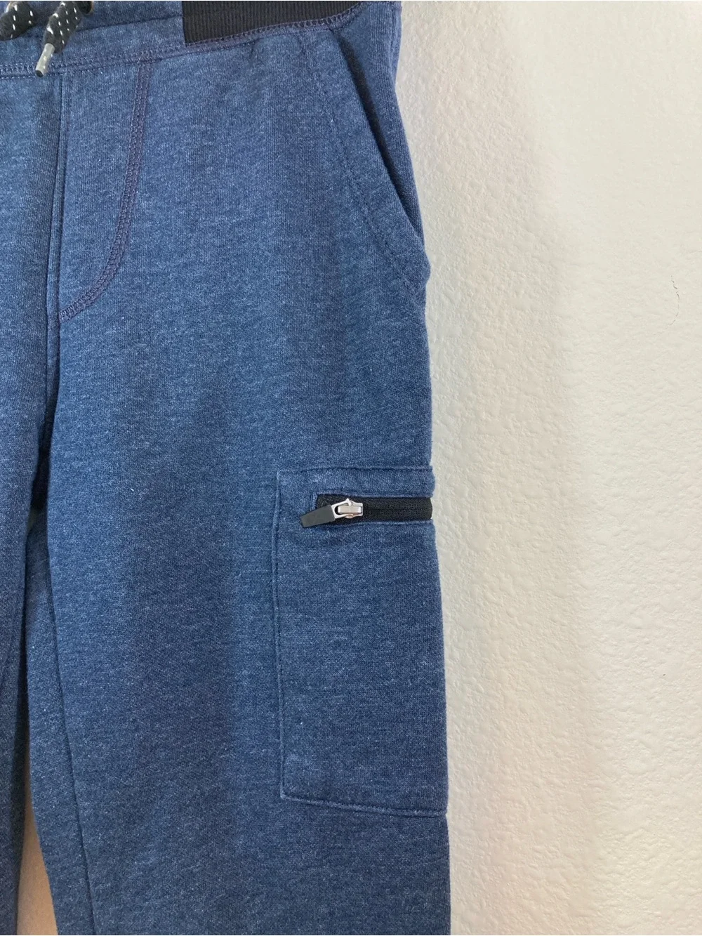 Old Navy Boys Blue Jogger Pants Size M 8 Zip Cargo Pockets